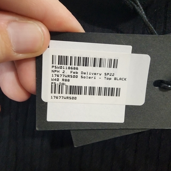 NWT n:PHILANTHROPY Black Ribbed Sleeveless Women Small Soleri High Neck Tank Top - Picture 6 of 8